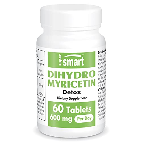 Supersmart - Dihydromyricetin 300 mg - 100% natürliche Flavonoid-Unterstützung - Leber & Entgiftung - Hilft gegen Kater | Nicht GVO & Glutenfrei - 60 vegetarische Kapseln Cover