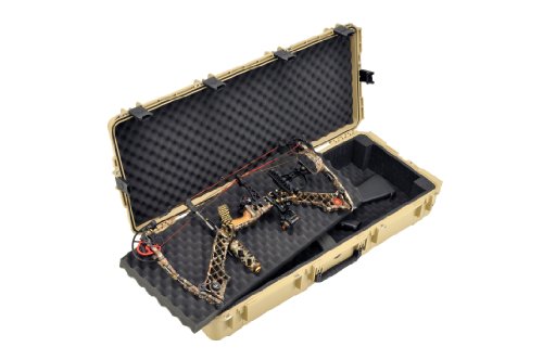 Skb Injection Molded 40-Inch Wide Double Bow/Short Rifle Case (Desert Tan),3I-4217-Db-T #TOP7