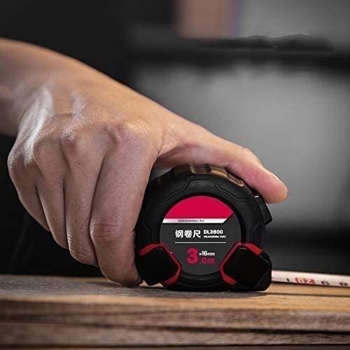 Ruban à mesurer,Ruban de mesure, Mètre à ruban, acier Mn de haute précision 3/5/7,5 m Outils de mesure de ruban Outils de mesure de décoration de bâtiment Ruban en acier de qualité industrielle (5M) (