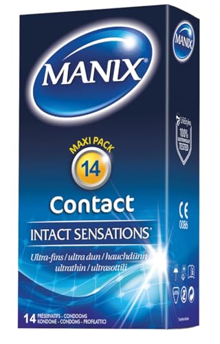 Manix Contatto ultra sottile sensazione intatta, confezione da 14 preservativi