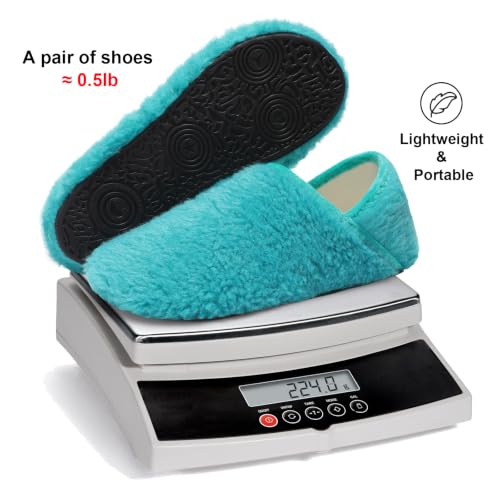 Image of Fires Womens Mens Slippers with Rubber Sole Soft-Lightweight House Slipper Socks Around House Shoes Non Slip Indoor /Outdoor