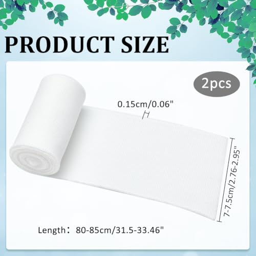 NBEADS 2 Pcs Rib Knit Fabric - Image 2