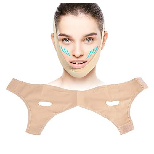 Anti-Wrinkle Face Slimming Mask, Lifting V Face Line Slimming Belt Anti-Aging & Face Andningsbar Kompression Haka Ansiktsbandage (L)