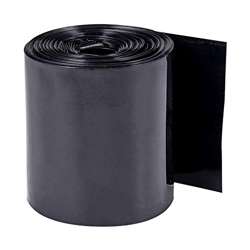 Othmro フラット幅65mm 長さ10m 80℃ 300V 単三電池パック用 黒 1個入り 熱収縮チューブ バッテリー熱収縮チューブ RoHS/UL基準 PVC熱収縮チューブ 絶縁チューブ 防水 シュリンクチューブ 急速収縮チューブ ラップ チューブ 断熱 柔軟性 難燃性