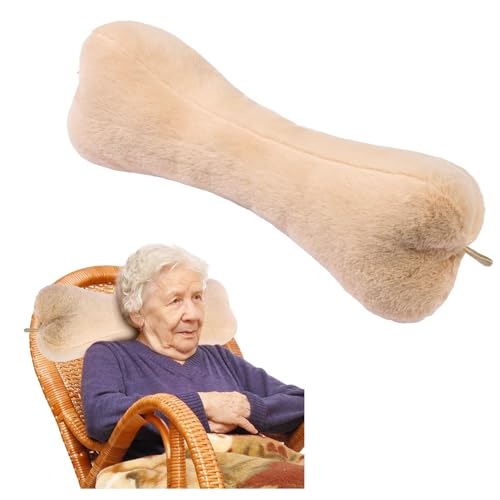 Jiangding Nackenkissen, weiche Knochenform, für Sofa, Sessel, Liege, Couch, Bürostuhl, Flugzeuge, Schlafen, Reisen, große Schmerzlinderung, stützend, Nacken, Kopf, Taille, fixierbar (Off-White) Jiangding Nackenkissen, weiche Knochenform, für Sofa, Sessel, Liege, Couch, Bürostuhl, Flugzeuge, Schlafen, Reisen, große Schmerzlinderung, stützend, Nacken, Kopf, Taille, fixierbar (Off-White)