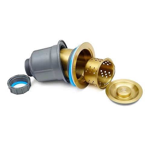 Starstar Workstation Ledge Topmount/Drop-In Single Bowl Gold Matte Stainless Steel Kitchen/Yard/Bar/Laundry/Office Sink, With Grid, Dark Cutting Board, Strainer (15X20X10) #TOP4