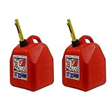 Scepter 5 Gallon EPA and CARB Ameri Can Gas Can w/Spill Proof Spout (2 Pack)