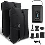 2er-Pack Reise-Vakuumbeutel für Gepäck, 17 l Reise-Kompressionsbeutel mit flachem Boden und Fenster, platzsparend für die Organisation von Gepäck, Koffern und Rucksäcken, für den Heimgebrauch