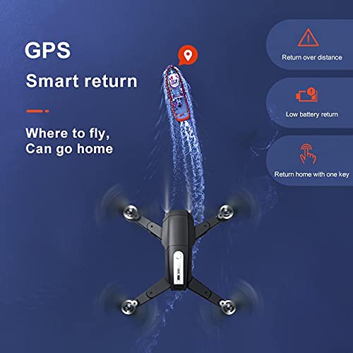 XFTOPSE S604 Pro Drone com Câmera 4K HD, Vôo de 30 Minutos, Profissional GPS Drone 3Km, 5G WIFI FPV