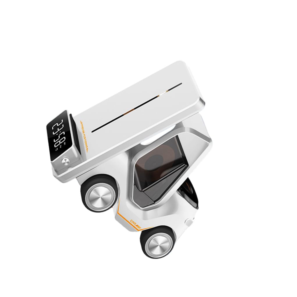 Stazione dock di ricarica rapida 5 in 1 Compatta e portatile Stazione di ricarica wireless universale ad ampia compatibilità per telefoni, Bianco