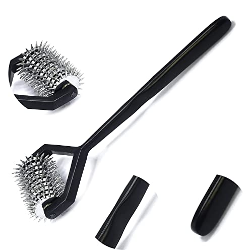 OdontoMed2011 - OdontoMed2011 Wartenberg Pinwheel Stainless Steel Diagnostic Instrument Pin Wheel.5 Head - Strong Pinwheel, Full Black Color (10 Head Pinwheel)