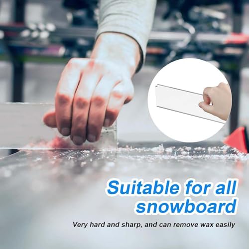 Grattoir à cire portable pour ski et snowboard avec angles