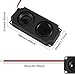 JUZITAO 4PCS Speaker 5 Watt 8 Ohm Double Cavity Mini Speaker Full-Range Cavity Advertising Machine Small Loudspeaker 3.3V 5V with JST-PH2.5mm-2 pin Interface Small Electronic Projects