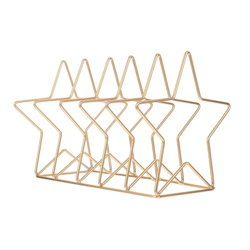PRETYZOOM Gold Iron Desktop Book Art Display Easel for Books and Magazines Organizer for Office Home Desk