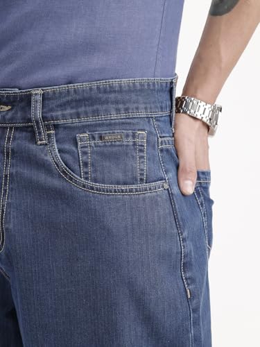 Image of WROGN Men's Pure Cotton Jeans | Solid | Loose Fit