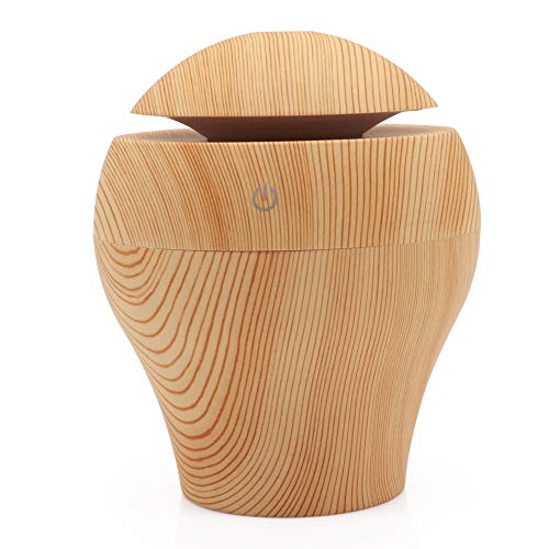 Verdunster, Holzmaserung Pilz Aromatherapie Maschine, Stumm Auto Luftbefeuchtung, Weihrauch Diffusor, Tragbare Aroma Diffusor, Led Lampe Aroma
