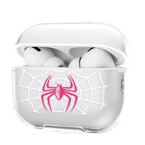 GANGANPRO für AirPods 4th Generation Schutzhülle, Stoßfest Militärqualität Weiches TPU Transparent, Spinnen Drucken Vergilbungsfrei, für AirPods 4 Hülle ohne Schnalle (3061)