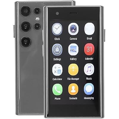 هاتف ذكي صغير من EBTOOLS، لهاتف S23 Pro 3G المحمول، هاتف محمول فائق النحافة، شاشة 3 بوصات، ذاكرة ROM 2 جيجابايت و16 جيجابايت، كاميرا 2 ميجابكسل و5 ميجابكسل، لنظام Android 8.1 (أسود)