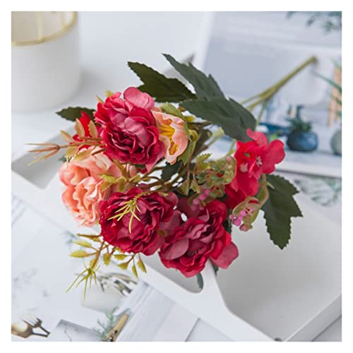 Artificial flowers Pink Rose Artificial Flowers For Home Wed