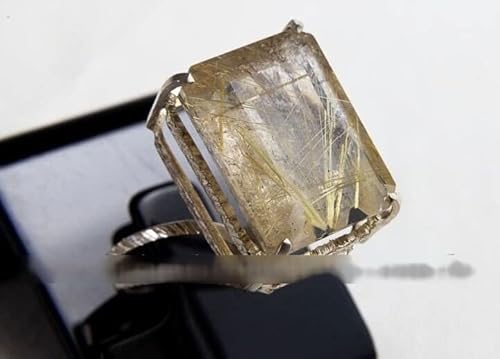 Luxuoso Conjunto Gema Rutilo Ouro Facetada Prata 950