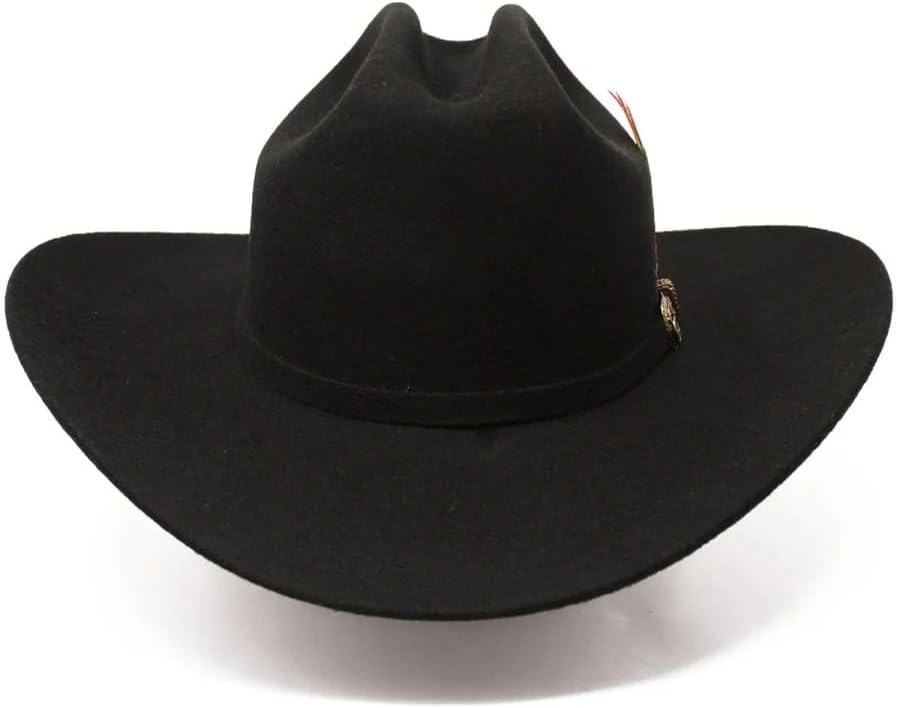 Original Tombstone 20X Texana Estilo Sinaloa Chaparral Western Cowboy Felt Hat - Black - Image 4