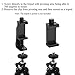 Ailun Tripod Phone Mount Holder Head Standard Screw Adapter Rotatable Digtal Camera Bracket Selfie Lens Monopod Adjustable for Ring Light Camcorder,Compatible for Most Cellphones iPhone