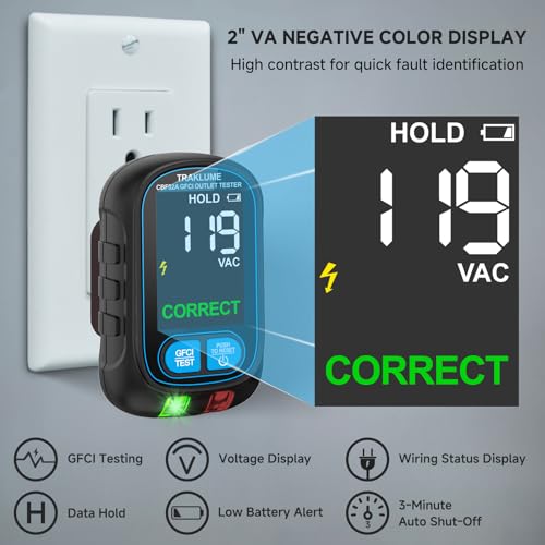 Image of Circuit Breaker Finder Tool with NCV Breaker Finder, GFCI Outlet Tester