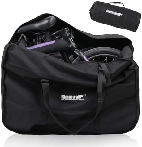 Rhinowalk 20/26inch Folding Bike Bag Waterproof Biycle Travel Case Carrying Case Outdoors Bike Transport Bag for Car Train Air Travel
