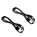 Produktbild Sisthirth 2pack 1M Cable de Alimentación de USB a DC Conector USB Stecker auf 5,5 mm*2,1 mm DC Spannung Jack Female-Schnur-Kabel (5.5 * 2.1mm)