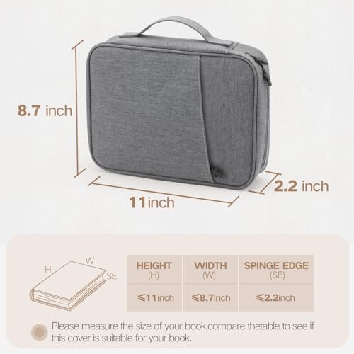 Bolsa de capa bíblica para mulheres e homens, capa de livro de transporte de estudo das escrituras b