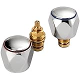 UKDD® Contract Handle Basin Tap Reviver Kit Replacement Tap Head with Cartridge 1/2" Chrome (Hot & Cold)