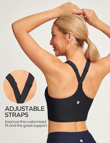 Ewedoos Bikini Tops for Women Quick Dry UPF 50+ Bathing Suit Tops for Women Adjustable Strap Padded Sports Bra Swim Top Only2