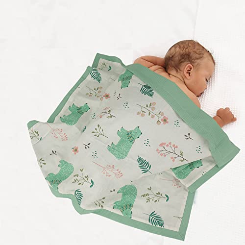 Bloomstar Muslin Waffle Baby Blanket 25X31 Reversible Crib Receiving Blanket Newborn Nursery Cover Soft Kid Lightweight Unisex Toddler Bed Basket Blanket Swaddle 4 Seasons Breathable Travel Stroller #TOP3
