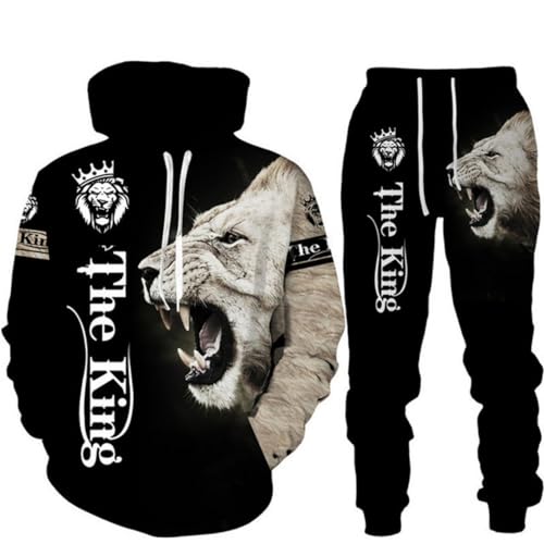 Pull à capuche tigre hip hop homme sweat léopard streetwear sport f6