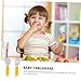 Kisangel 2Pcs Training Tableware Stainless Steel Spoon Fork for Cartoon to Eat for Dinning Utensils