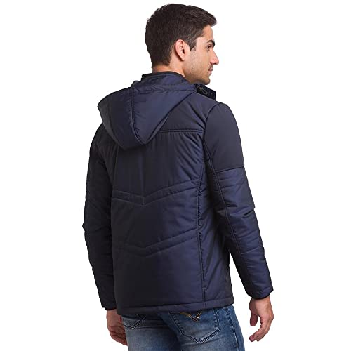 Image of Being Human Green Regular Fit Long Sleeves Polyester Men's Jacket Clothing