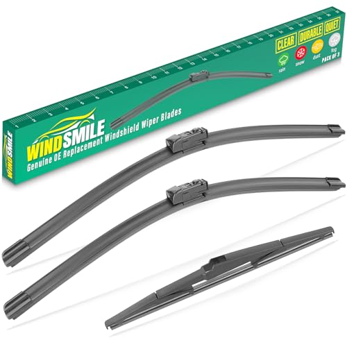 Image of 28 inch 16 inch 16 inch Windshield Wiper Blades Replacement for Toyota Prius 2016 2017 2018 2019 2020 2021 2022 Premium All Weather Front Rear Wipers Set - OEM Quality (Pack of 3)