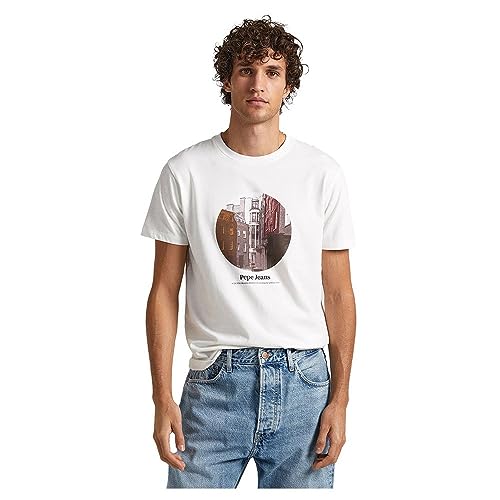 Pepe Jeans Herren Kervin T-Shirt, White (Off White), M