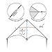 SGftre Red Large Delta Kite Flying Toys for Kids & Adults Easy to Fly，Kites Handle Line Outdoor Sports Kite Nylon Professional Wind Kites