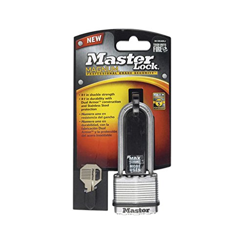 Master Lock M1 X Kadccsen Magnum Candado LAMINADO 1 – 3/4 De Ancho Inoxidable Grillete De 5/16 De Diámetro, 1-inch De Distancia, Paquete De 4, 1-Inch Shackle, N/A