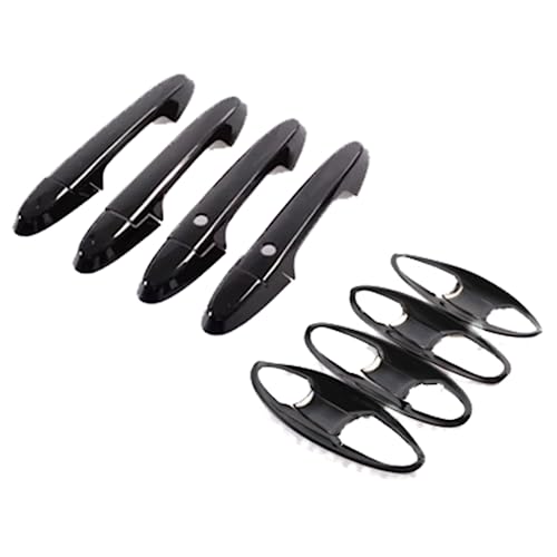 Couvercle de poignée de porte noir brillant pour Honda Fit Jazz 2013-2019