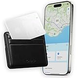 Nomad Tracking Card Air White, Slim Card Tracker with IPX7 Waterproof and Dust Proof - Card Tracker for Wallet & Luggage, 5 Months GPS Tracker Long Battery Life, Rechargeable, Compatible with iOS Only