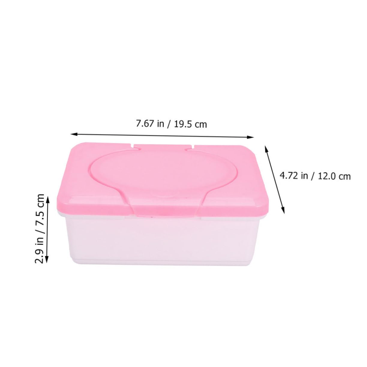 KONTONTY Wipe Dispenser for Bathroom Reusable Wipes Container Compact Wet Tissue Holder