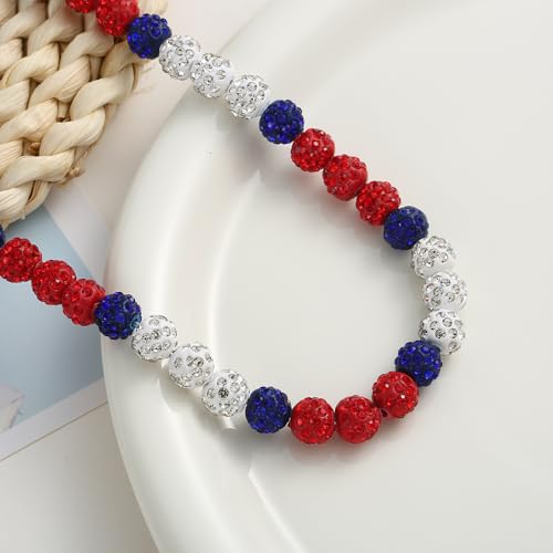 Baseball Necklace - Glitter Bling Clay Beaded Ice Collection Necklace for Men Boys Cool Gifts for Baseball Players Lovers4