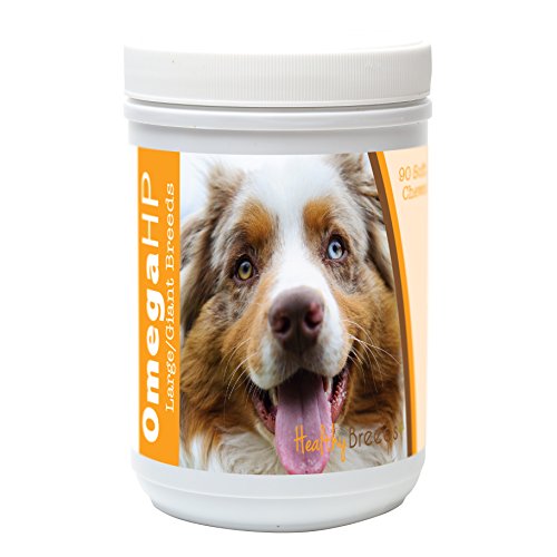 Image of Healthy Breeds Australian Shepherd Omega HP Fatty Acid Skin and Coat Support Soft Chews 90 Count