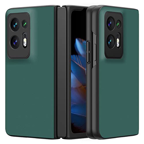 Yagelang Leather Case For Oppo Find N2, Premium Faux Leather Slim Phone Case Scratch Resistant Protective Cover For Oppo Find N2 5G 2022,Green #TOP19