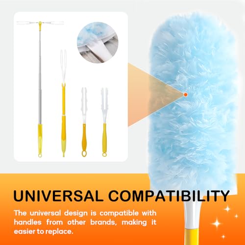 Image of SetSail 25 Count Duster Refills Compatible with Swiffer Dusters, Blue | Compatible with Swiffer Dusters,Disposable Duster Refill,Multi Surface 360 Duster Cleaner,for Ceiling Fan, Blind, Furniture