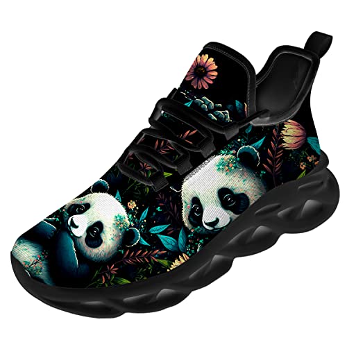 Panda Shoes for Women Men Road Running Non-Slip Walking Tennis Sneakers Cross Trainer Cute Animal Shoes Gifts for Him Her2
