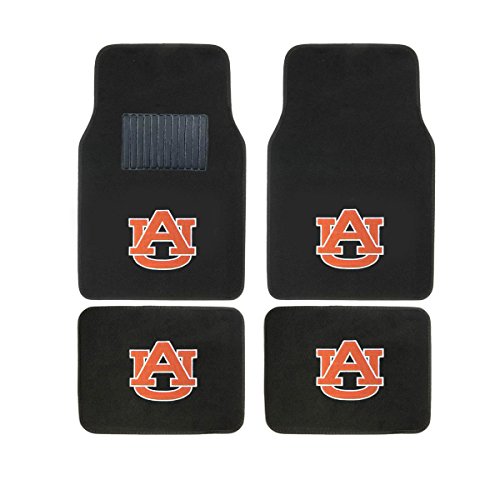 Collegiate AUBURN New Carpet Type Floor Mat Liner. Wow! Auburn Logo On All 4 Mats