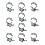 Bwuikim Verstellbare Schlauchklemme für Schwimmbad und Wassersport mit sicherer Befestigung, korrosionsbeständig, Schraubenschlüssel, verstellbar, aus Kunststoff